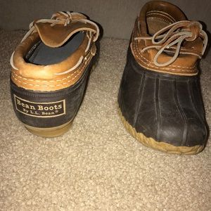 L.L. Bean women's bean boot rubber moc
